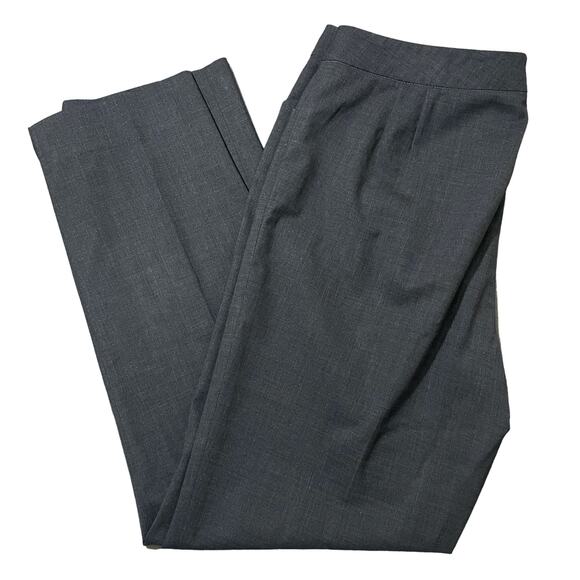 Lafayette 148 Irving Straight Leg Stretch Wool Dress Pants Trousers Gray Size 10 - Picture 9 of 11